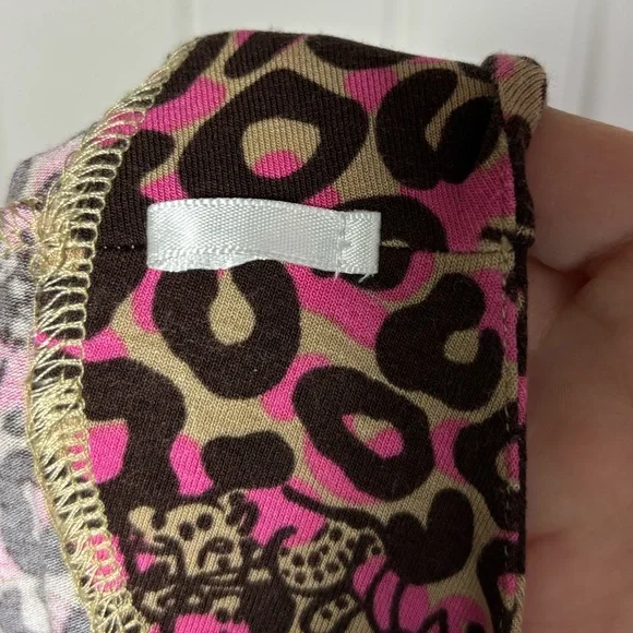Lilly Pulitzer Sadie Leopard Cap Sleeve Dress Pink Brown Size Medium - Picture 8 of 10